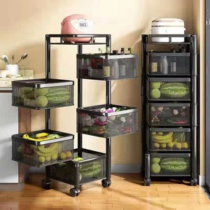 3/4/5 Tier carrello cucina frutta snack verdura drogheria mensola negozio per la casa il carrello di rotolamento - Product Image 3