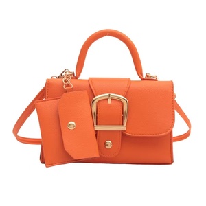 Online Wholesale Retro <b>Small</b> Square Crossbody Bag PU <b>Leather</b> Flap <b>Purse</b> Waterproof 1L Capacity Polyester Lining Shoulder Handbag - Product Image 1