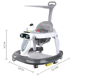 Vente en gros de trotteur 3 en 1 de haute qualité <span class=keywords><strong>avec</strong></span> auvent et repose-pieds <span class=keywords><strong>Poussette</strong></span> pour enfants pliable facile - Product Image 3