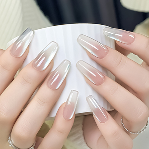 Tiras de Uñas de Gel Semicuradas al por Mayor, Pegatinas de Uñas de Gel de Color Sólido - Product Image 2