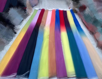DELACE usine en gros dernière robe tissu de tulle coloré avec des costumes de performance dégradé de couleur tulle maille dentelle tissu