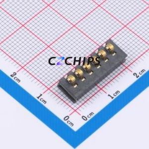 GT-BTP30006-0680B-017A Blade/Spring Contact Battery Connector SMD,P=3mm Connector Spring Contact Type 3mm 6P Horizontal Mount - Product Image 1