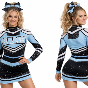 Nouvelle Collection 2026 : Uniformes de <span class=keywords><strong>Cheerleading</strong></span> de Haute Qualité pour Femmes, Modèles Sublimés pour Jeunes, Prix Usine - Product Image 1
