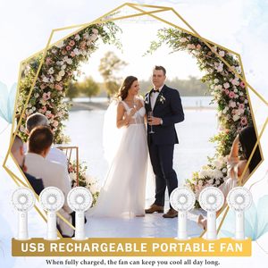 Mini Ventiladores Portátiles Plegables Eléctricos de Bolsillo, Recargables por USB, con Batería - Product Image 5