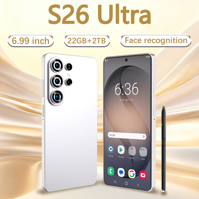 2025 S26 Ultra 5G Smart Cell Phone >7" HD OLED Display 120Hz 108MP Camera Gaming Above 8000mAh Battery Android 15