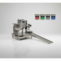Machine de remplissage spéciale pour peintures et revêtements, remplissage automatique pour seaux en fer-blanc, dosage précis sans gouttelettes