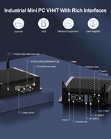 Mini PC industriel sans ventilateur, Core I7-10510U, 16 Go de RAM, 256 Go de SSD, Windows 11 Pro, triple écran, USB Type-C, WiFi, SIM