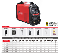 Machine à souder à l'arc MMA à inverseur IGBT KENDE 230V avec écran LED LEC, moteur CC portable, nouveau