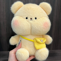 Peluche Animale Multistyle en Forme de Dessin Animé, Douce et Moelleuse, avec Tenue Mignonne, Cadeau de Décoration pour Enfants, Vente en Gros