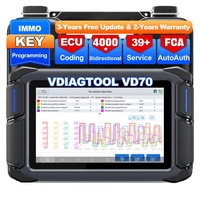 Escáner de Diagnóstico Universal D7 EU y Herramienta de Programación de Llaves con 2 Años de Garantía, Pantalla LCD OBD2, Compatible con Múltiples Marcas de Autos, Último Modelo