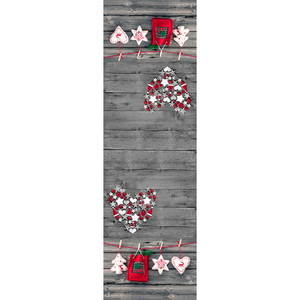 Decorazioni natalizie, runner da tavolo <span class=keywords><strong>in</strong></span> <span class=keywords><strong>legno</strong></span>, resistente allo sbiadimento - Product Image 1