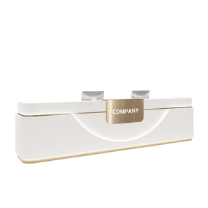 Mostrador de recepción de <span class=keywords><strong>spa</strong></span> moderno personalizado diseño rosa y blanco <span class=keywords><strong>para</strong></span> vestíbulo de hotel y oficina <span class=keywords><strong>para</strong></span> áreas de recepción de salón de belleza - Product Image 5
