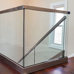 HYQY <strong>Classic</strong> Aluminum Alloy Square Cap Metal Tube <strong>Railing</strong> Balcony Balustrade Glass <strong>Railing</strong> System Glass Deck <strong>Railing</strong>