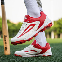 Chaussures de baseball et de softball professionnelles, légères, avec empeigne en microfibre, semelle intermédiaire en EVA, semelle extérieure en caoutchouc, durables, pour l'hiver, l'été et le printemps