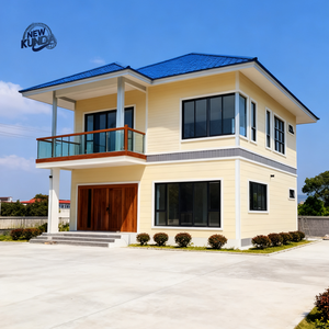 Villa préfabriquée en acier léger avec une belle apparence, incluant l'eau et l'électricité, à prix abordable - Product Image 1