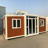 Maison Modulaire Préfabriquée de Luxe Portable et Extensible 20FT 40FT, Conteneur Pliable Mobile avec 2 Chambres