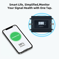 Amplificador de Señal Tri-Banda EasyBoost 800/1800/2100MHz B20 B3 B1 2G 3G 4G 5G Repetidor 72dB Alta Ganancia Plug & Play Control por Aplicación Tuya