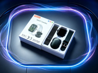 Jam Tangan Sport Terbaru 2 in 1 WK97 Combo Watch Pro TWS Headset Kotak Pengisian Daya Magnetik Pelindung Layar Mystery Box