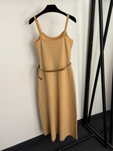 Robe décontractée pour femme avec nouvelle chaîne à motif jacquard <span class=keywords><strong>labyrinthe</strong></span> col perlé sangle tricotée - Product Image 6