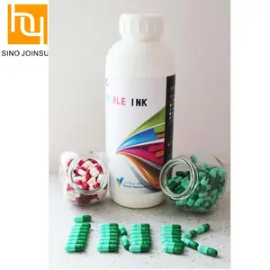 Tinta comestível à base de álcool para impressão de cápsulas e doces em cores diferentes