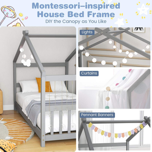 Lettino <span class=keywords><strong>per</strong></span> Bambini in Legno con Sponde di Sicurezza, Design Moderno, Ecologico, Confortevole, con Testiera, Bianco, <span class=keywords><strong>per</strong></span> Camera da Letto - Product Image 6