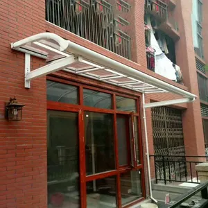 Awnings de janela de fornecedor da fábrica 100% novo material virgem de policarbonato de resistência uv moderna ao ar livre