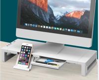 Multifunctionele opvouwbare desktop-monitorstandaard Houder voor mobiele telefoon USB-uitbreiding Snelle oplaadopbergdoos Gelegeerd staal Nieuw