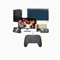 Manette de jeu sans fil universelle RGB avec fonction de vibration et réveil pour Nintendo Switch 2/PS3/PC/Téléphone