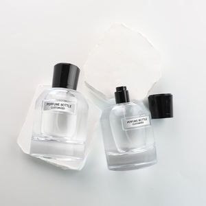 Botella de Perfume de Vidrio Transparente Recargable de Lujo Eric de 90 ml con Caja Personalizada - Product Image 1