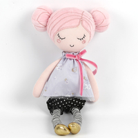 Usine en gros Personnalisé chiffon fille poupée en tissu fait main poupée douce en peluche jouet mignon fille de mode fabricant de jouets en peluche OEM bébé poupée de chiffon