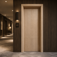 Porte intérieure en WPC Jiuyixing pour chambre à coucher, isolation acoustique, surface durable, design personnalisé, finition grain de bois, plusieurs options d'épaisseur