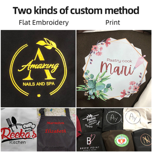 Mới được đưa ra vest Tạp dề biểu tượng tùy chỉnh chất lượng cao thêu in nhà hàng bảo hộ lao động tạp dề - Product Image 4