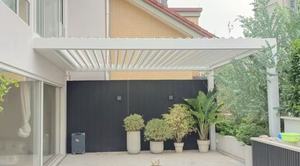 Pergola Moderna in Alluminio con Tetto Retrattile Motorizzato <span class=keywords><strong>per</strong></span> Giardino Esterno, Patio e <span class=keywords><strong>Copertura</strong></span> <span class=keywords><strong>per</strong></span> Carport - Product Image 4