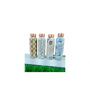 Bouteille d'eau en cuivre écologique à double paroi, légère, design personnalisé, revêtement anti-corrosion, compatible lave-vaisselle - Product Image 4