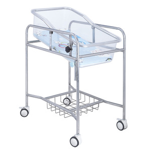 Cuna de Acero y Plástico para Bebé Kang Zhi Xing, 800x480x900mm, Azul, para Cuarto de Maternidad - Product Image 1