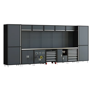 Système de rangement de <span class=keywords><strong>garage</strong></span> modulaire en acier robuste FAYI, établi, armoire à outils, tiroirs, garantie de 3 ans, capacité de charge de 300 kg, antirouille - Product Image 1