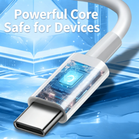 Câble de données USB C vers C en TPE à charge rapide 3A, souple, flexible, stable, cordon de synchronisation pour smartphones, ordinateurs portables et appareils électroniques de type C