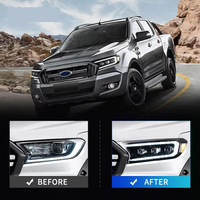 Ensemble de phares avant à LED de haute qualité, clignotants dynamiques T6 T7 T8 2015-2020 pour Ford Ranger