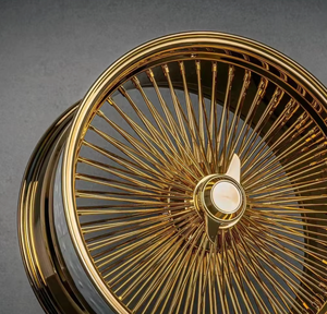 ล้ออัลลอยเคลือบทองขนาด 26 นิ้ว ดีไซน์หลายก้าน 5x114.3 PCD แบบยูนิเวอร์แซล เหมาะสำหรับการดัดแปลง/อัพเกรด - Product Image 4