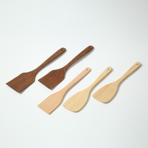 Wood Spatula <b>Set</b> 5 Pieces Unpainted Non Stick Kitchen Utensil Oven Safe <b>Hand</b> <b>Wash</b> Only - Product Image 1