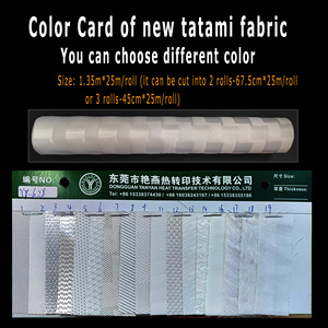 Tela Tatami de Alta Temperatura para Impresión <span class=keywords><strong>por</strong></span> Sublimación, Material de Película para Parches de Camisetas, Bolsas Escolares, etc., en Color Blanco Oscuro y Algodón - Product Image 6
