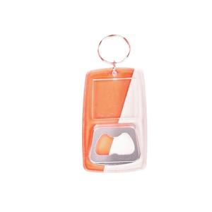 Bingkai foto akrilik bulat transparan kustom dengan logam DIY gantungan kunci plastik gantungan kunci liontin untuk hadiah promosi - Product Image 1