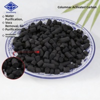 Charbon actif colonnaire de 3 mm, adsorbant d'iode 1100 mg/g, certifié ISO 9001, origine Ningxia, pour eau potable municipale 100% assurée