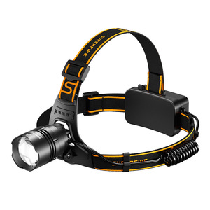 Linterna frontal Superfire Zoom de 36W LED recargable de alto brillo con batería 21700 para uso en exteriores - Product Image 1