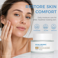 Crème Hydratante Anti-Âge à l'Acide Hyaluronique Marque Blanche, Hydratant Visage, Sans Cruauté Animale, Formule Personnalisée OEM ODM, Soin de la Peau pour