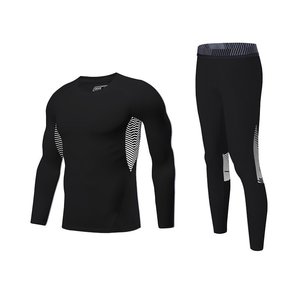 Ropa Deportiva Informal Ajustada, Ropa de Entrenamiento de Yoga, Ropa para Correr de Manga Larga, Secado Rápido, Transpirable, Traje de Fitness de Poliéster - Product Image 1