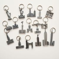 Porte-clés en acier métallique pour supermarché, porte-clés personnalisé avec logo, idéal pour les cadeaux d'anniversaire