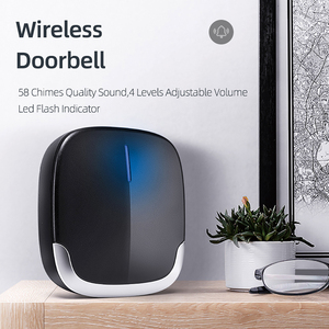 Chuông Cửa Không Dây Có 2 Nút Bấm, Chuông Cửa Chống Nước Che Phủ Trên 1000ft, Chuông 58 Điều Chỉnh Được, Âm Thanh Lớn 110dB, 5 Vo - Product Image 3
