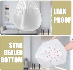Sacs poubelles Huamaohengchun de 4 gallons, petits sacs poubelles pour bureau, chambre, salle de bain, petits sacs poubelles, 100 unités - Product Image 3