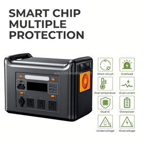 เครื่องกำเนิดไฟฟ้าพลังงานแสงอาทิตย์แบบพกพา LiFePO4 2048Wh พร้อมระบบ MPPT คลื่นไซน์บริสุทธิ์ สำหรับการตั้งแคมป์ กิจกรรมกลางแจ้ง และสำรองไฟบ้าน - Product Image 1